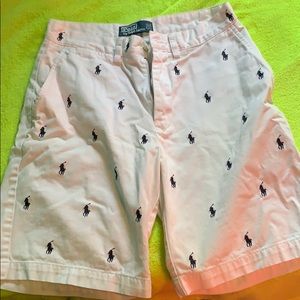 Polo Ralph Lauren Logo Shorts White - 29”